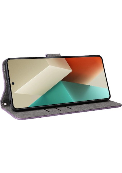 Xiaomi Redmi Için Not 13 5g Manyetik Kapatma Kart Yuvaları Kapak Rfıd Pu (Yurt Dışından)