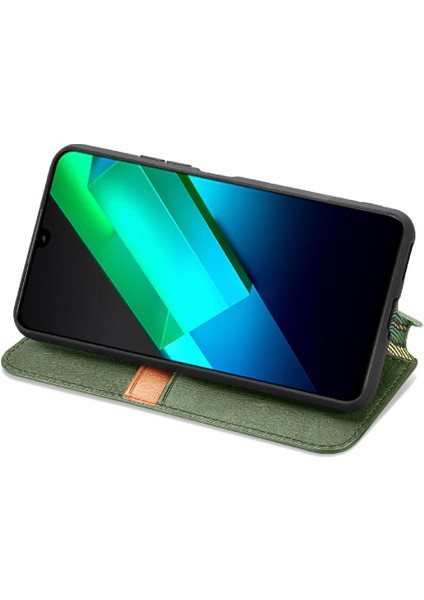Infinix Not 12 Için Kılıf Deri Kılıf Cüzdan Fonksiyonu Kapak Çevirin Moda (Yurt Dışından)