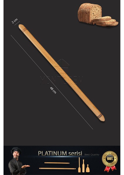 Platinum Serisi Ahşap Hamur Açma Oklavası Börek Seti 5 li Set YNSET13 fiyatları