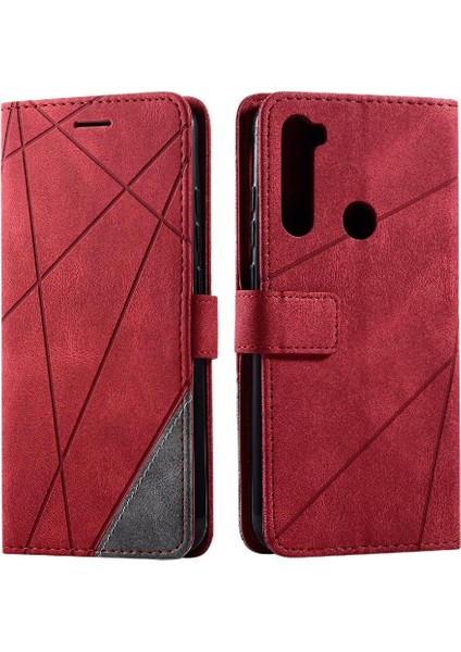 Xiaomi Redmi Not 8 Için Kılıf Manyetik Kart Tutucu Kickstand Darbeye Pu (Yurt Dışından)
