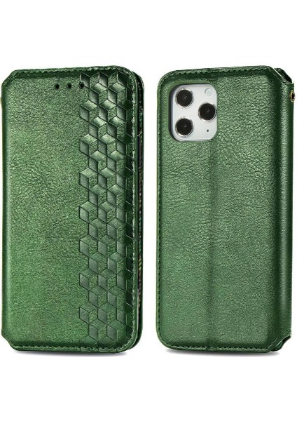 Apple IPhone 12 Için Kılıf Promax Deri Kılıf Cüzdan Fonksiyonu Moda Flip (Yurt Dışından)