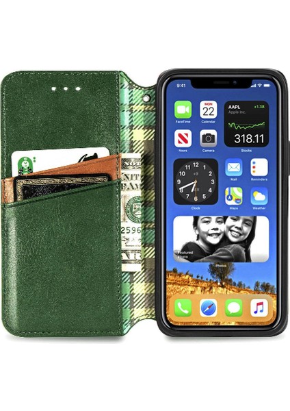 Apple IPhone 12 Için Kılıf Promax Deri Kılıf Cüzdan Fonksiyonu Moda Flip (Yurt Dışından) indirimleri
