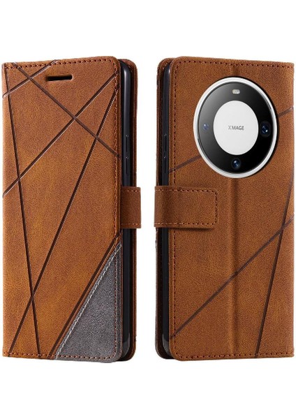 Huawei Mate 60 Için Kılıf Pro Pu Deri Darbeye Cüzdan Flip Folio Kart (Yurt Dışından)