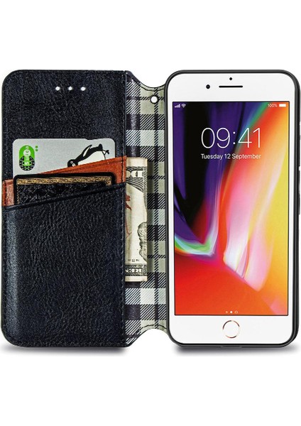 Apple IPhone 8 Için Kılıf Artı/7 Artı Deri Kılıf Cüzdan Fonksiyonu Flip (Yurt Dışından)