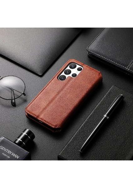 Samsung Galaxy S23 Ultra Cüzdan Fonksiyonu Için Kılıf Moda Tasarım Flip (Yurt Dışından) fırsatları