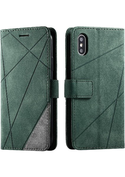 IPhone X/xs Darbeye Dayanıklı Manyetik Cüzdan Çevirme Folyo Kart Tutucu Pu (Yurt Dışından)