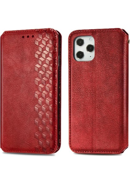 Apple IPhone 12 Için Kılıf Promax Deri Kılıf Cüzdan Fonksiyonu Moda Flip (Yurt Dışından)