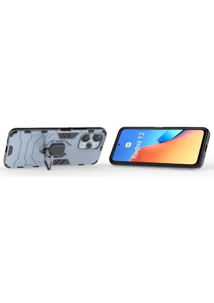 Xiaomi Redmi Için 12 4g Askeri Damla Koruma Darbeye Kapak Halkası (Yurt Dışından)