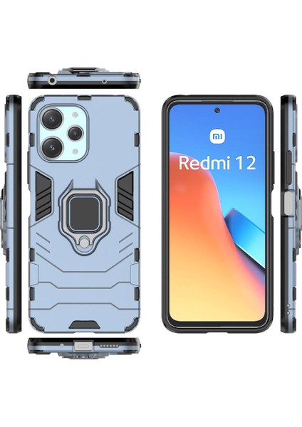 Xiaomi Redmi Için 12 4g Askeri Damla Koruma Darbeye Kapak Halkası (Yurt Dışından)