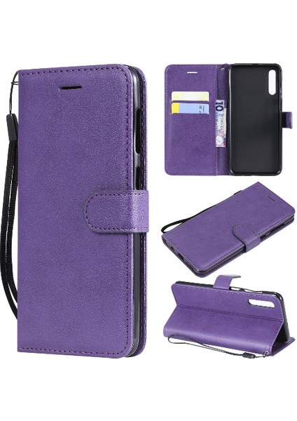 Samsung Galaxy Için Flip Case A50/A50S/A30S Klasik Katı Renk Kartı ile (Yurt Dışından)