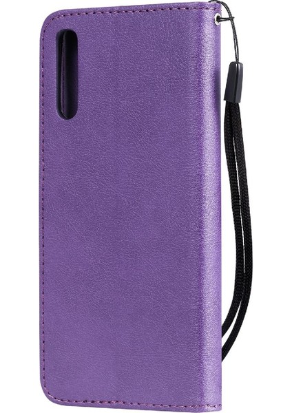 Samsung Galaxy Için Flip Case A50/A50S/A30S Klasik Katı Renk Kartı ile (Yurt Dışından) indirimleri