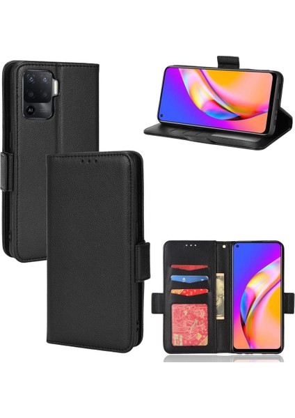 Oppo A94 4g Kart Yuvaları Için Kılıf Tutucu Yan Toka Cüzdan Pu Deri (Yurt Dışından) modelleri