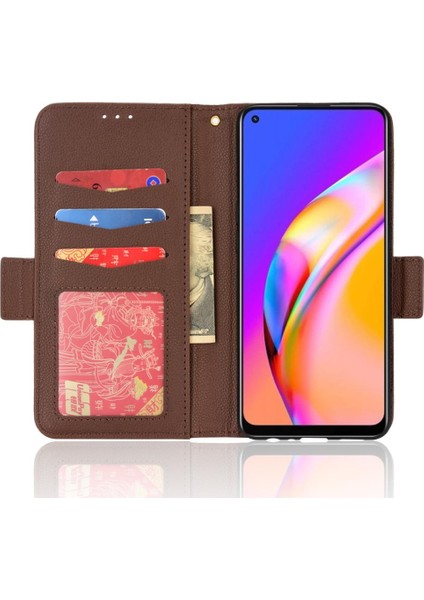 Oppo A94 4g Kart Yuvaları Için Kılıf Tutucu Yan Toka Cüzdan Pu Deri (Yurt Dışından) fırsatları
