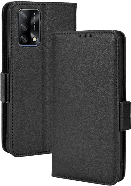 Oppo Için Kılıf A74 4G/A95 4g Manyetik Cüzdan Kart Yuvaları Tutucu Pu Deri (Yurt Dışından) modelleri