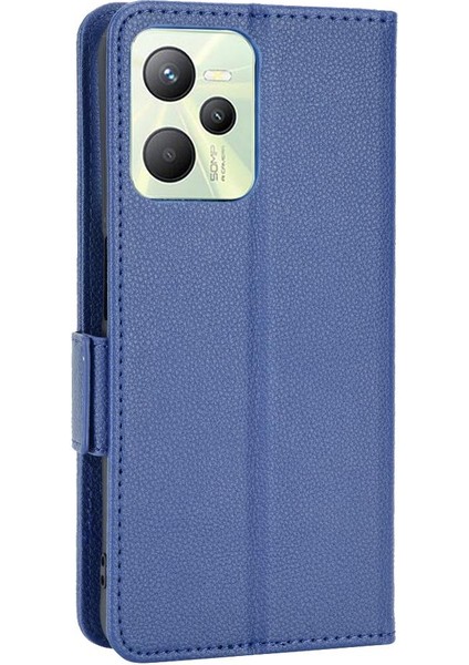 Realme C35 Cüzdan Pu Deri Yan Toka Kart Yuvaları Tutucu Için Kılıf (Yurt Dışından) modelleri