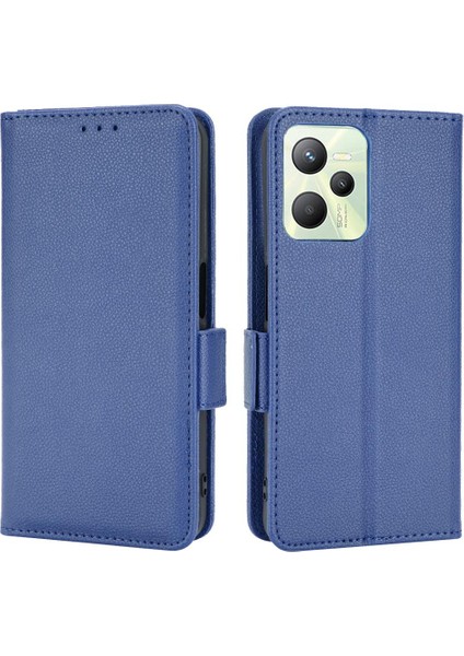 Realme C35 Cüzdan Pu Deri Yan Toka Kart Yuvaları Tutucu Için Kılıf (Yurt Dışından) indirimleri
