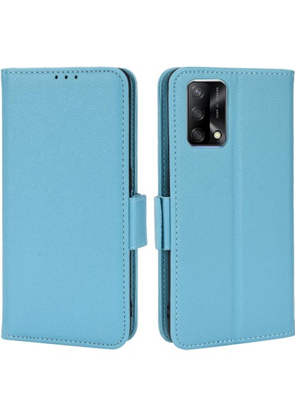 Oppo Için Kılıf A74 4G/A95 4g Manyetik Cüzdan Kart Yuvaları Tutucu Pu Deri (Yurt Dışından)
