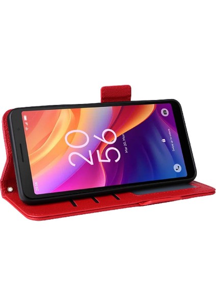Tcl 501 4g Kart Yuvaları Tutucu Için Kılıf Pu Deri Manyetik Cüzdan Yan (Yurt Dışından) fiyatları