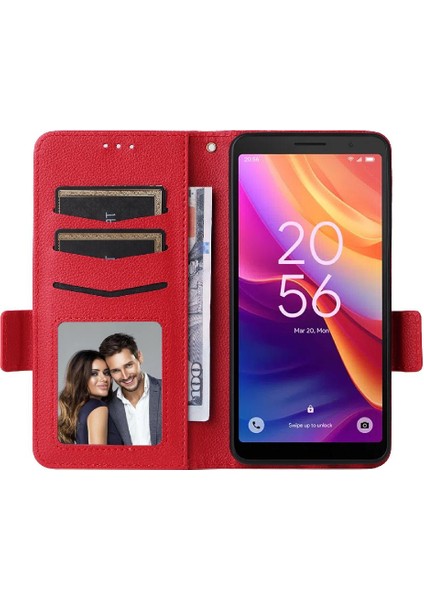Tcl 501 4g Kart Yuvaları Tutucu Için Kılıf Pu Deri Manyetik Cüzdan Yan (Yurt Dışından) fırsatları
