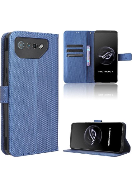 Asus Rog Telefon 7 Kickstand Manyetik Cüzdan Kapak Kart Tutucu Için Kılıf (Yurt Dışından)