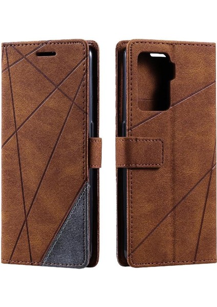 Oppo A94 4G/F19 Pro Için Kılıf Cüzdan Flip Folio Pu Deri Manyetik Kart (Yurt Dışından)
