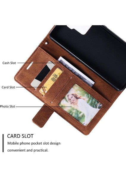 Oppo A94 4G/F19 Pro Için Kılıf Cüzdan Flip Folio Pu Deri Manyetik Kart (Yurt Dışından) modelleri