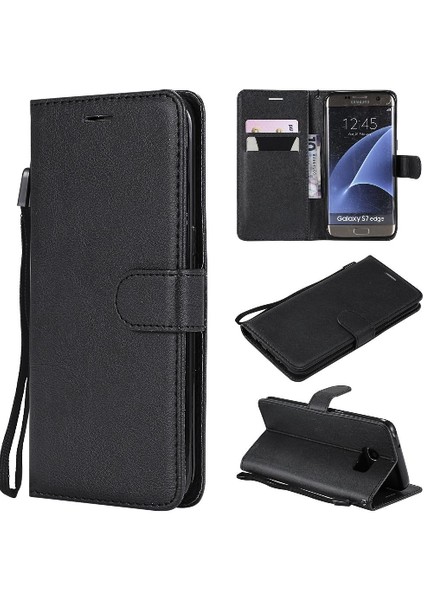 Kart Yuvası Iş Cüzdan Telefon ile Samsung Galaxy S7 Kenar Için Flip Case (Yurt Dışından)