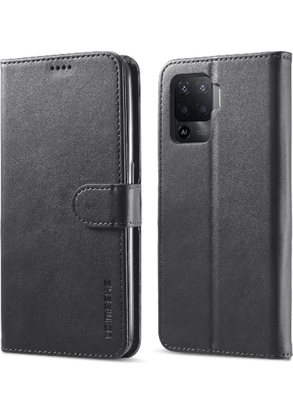Oppo A94 4g/oppo 5 Lite/reno5 F Buzağı Doku Yatay Flip Case Için Kılıf (Yurt Dışından)