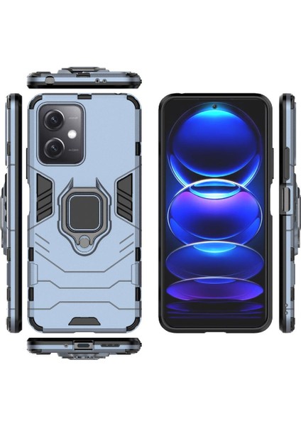 Xiaomi Redmi Için Not 12 5g 360 &deg; Dönen Halka Kickstand Askeri Damla (Yurt Dışından)