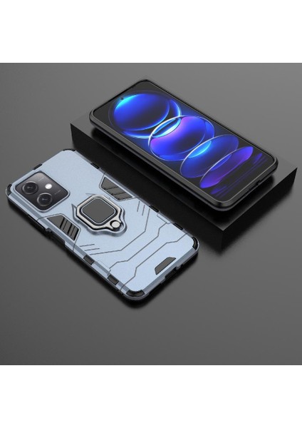 Xiaomi Redmi Için Not 12 5g 360 &deg; Dönen Halka Kickstand Askeri Damla (Yurt Dışından)