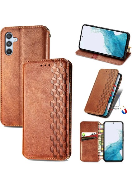 Samsung Galaxy A54 5g Için Kılıf Kapak Çevirin Moda Tasarımı Zarif Deri (Yurt Dışından) modelleri