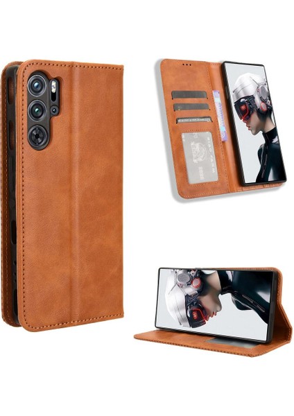 Zte Nubia Kırmızı Sihirli 9 Pro/pro Artı Cüzdan Pu Deri Manyetik (Yurt Dışından)