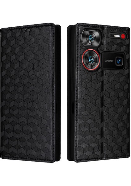 Nubia Z60 Ultra 5g Için Kılıf Cüzdan Kart Yuvaları Tutucu Manyetik Kapatma Pu (Yurt Dışından)