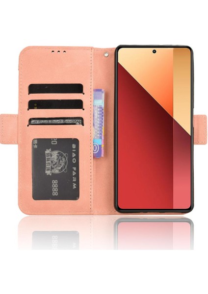 Xiaomi Redmi Için Not 13 Pro 4g Deri Cüzdan Kapak Ayarlanabilir Kart (Yurt Dışından)