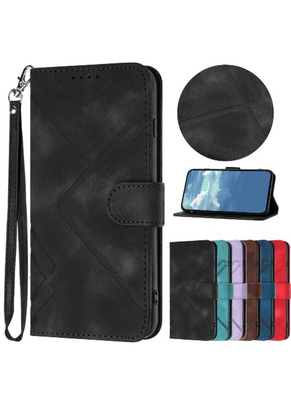 Kart Yuvası Standı ile Oneplus 12 5g Için Kılıf Pu Deri Cüzdan Kapak Çevirin (Yurt Dışından)