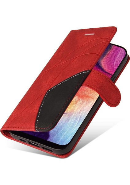 Samsung Galaxy A50/A50S/A30S Kickstand Koruyucu Pu Deri Flip Case (Yurt Dışından) fırsatları