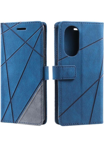 Oppo A17/A17K Manyetik Darbeye Cüzdan Flip Folio Pu Deri Için Kılıf (Yurt Dışından)