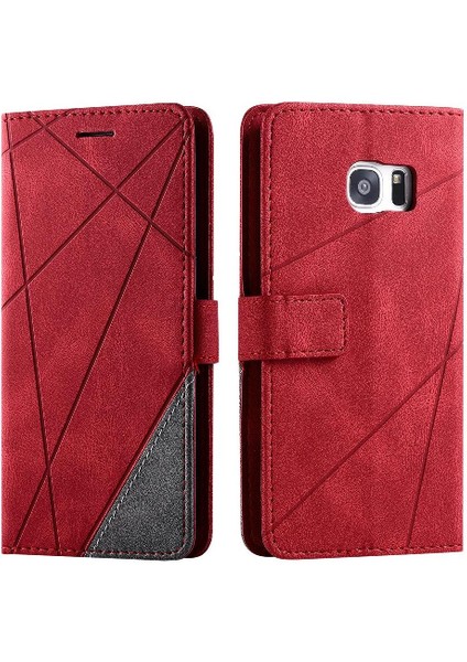 Samsung Galaxy S7 Kenar Cüzdan Flip Folio Darbeye Kart Tutucu (Yurt Dışından)
