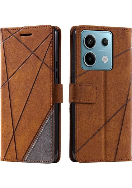 Xiaomi Poco X6 Için Kılıf Darbeye Manyetik Pu Deri Cüzdan Flip Folio (Yurt Dışından)