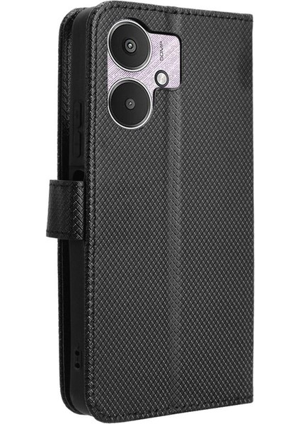 Xiaomi Redmi 13C 5g Kapak Için Kickstand Manyetik Cüzdan Kart Tutucu (Yurt Dışından)