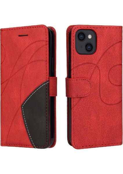 Kart Yuvası Standı ile IPhone 15 Pu Deri Flip Folio Kılıf (Yurt Dışından)