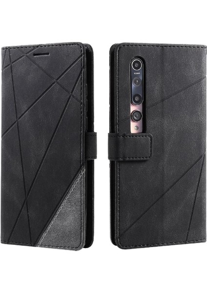 Xiaomi Mi 10/10 Pro Pu Deri Kart Tutucu Kickstand Darbeye (Yurt Dışından)