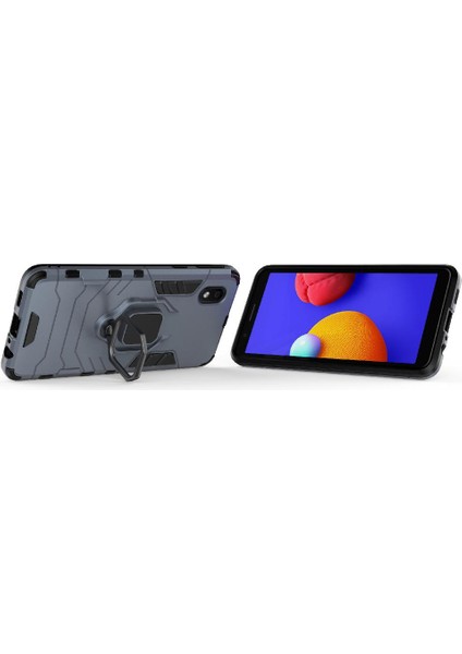 Samsung Galaxy A01 Çekirdek Darbeye Kapak Için Kılıf Kickstand Askeri Damla (Yurt Dışından)