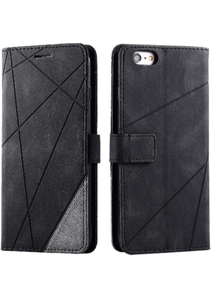 IPhone 6 Için Kılıf Artı/6s Artı Manyetik Pu Deri Kart Tutucu Kickstand (Yurt Dışından)