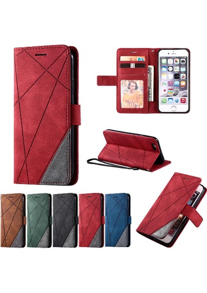 IPhone 6 / 6s Manyetik Pu Deri Kart Tutucu Kickstand Cüzdan (Yurt Dışından) fırsatları