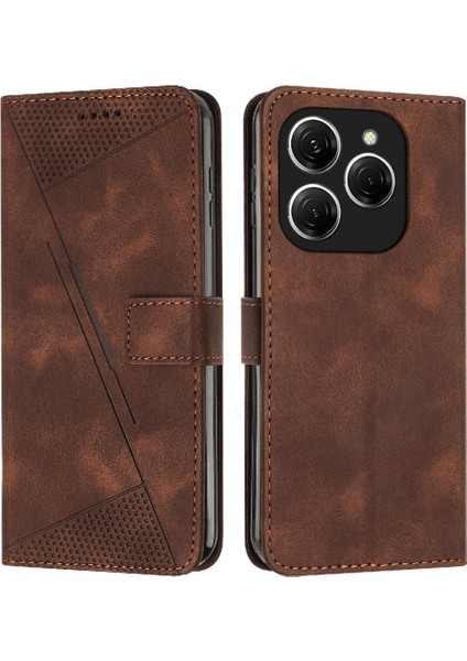 Tecno Spark 20 Pro Için Kılıf Darbeye Kapak Kapak Yan Toka Kartı Tam (Yurt Dışından)