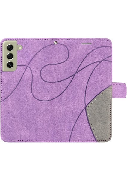 Samsung Galaxy S21 Fe Pu Deri Flip Folio Kılıf ile Iki Renkli (Yurt Dışından) modelleri