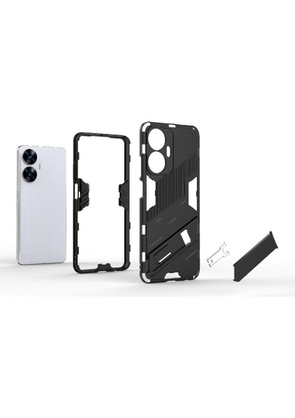 Realme C55 Sağlam Askeri Kickstand Koruyucu Kapak Için Kılıf (Yurt Dışından)