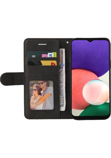 Samsung Galaxy A22 5g Iki Renkli Dikiş Pu Deri Flip Folio (Yurt Dışından) indirimleri