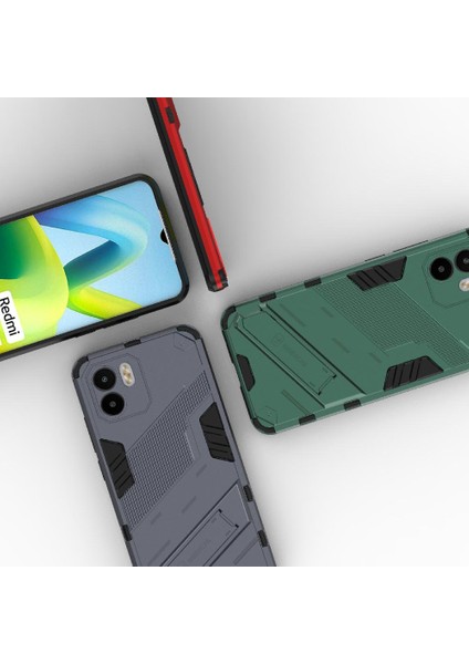 Xiaomi Redmi A1 Sağlam Askeri Koruyucu Kapak Kickstand Için Kılıf (Yurt Dışından)